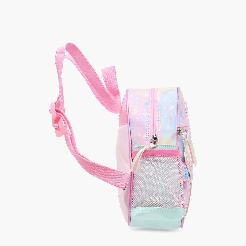 Minmie My Butterfly Print 10-inch Backpack with Adjustable Straps and Zip Closure - 21x9x25 cms - Image 3